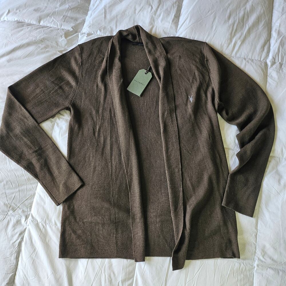 AllSaints Merino Open Cardigan NWT with Minor Flaws M